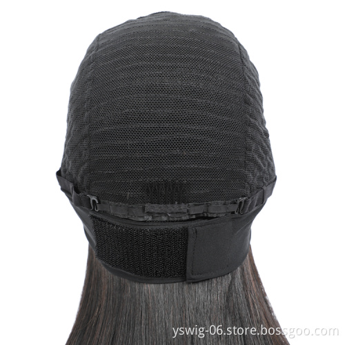 XCCOCO Wholesale 1b# Straight Remy Human Hair Headband Wig, Headband Wig Human Hair For Black Women